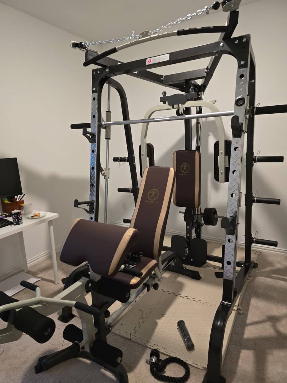 Professional home gym fitness equipment fully assembled and ready for use
